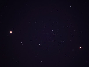 Картинка сатурн марс скопление Ясли космос звезды созвездия