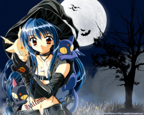 Картинка аниме halloween magic