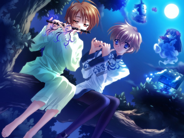 Обои картинки фото аниме, touka, gettan