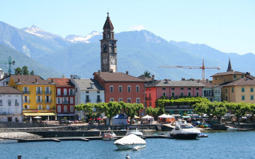 Картинка ascona switzerland города улицы площади набережные
