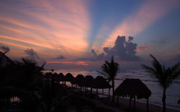 Картинка mexico природа восходы закаты