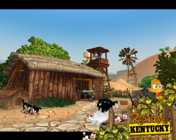 Обои картинки фото видео, игры, redneck, kentucky, and, the, next, generation, chickens