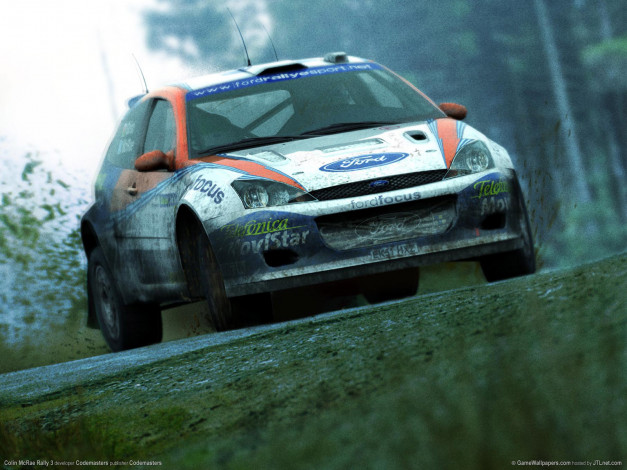 Обои картинки фото colin, mcrae, rally, видео, игры
