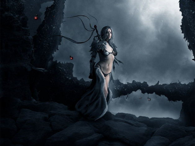 Обои картинки фото фэнтези, девушки