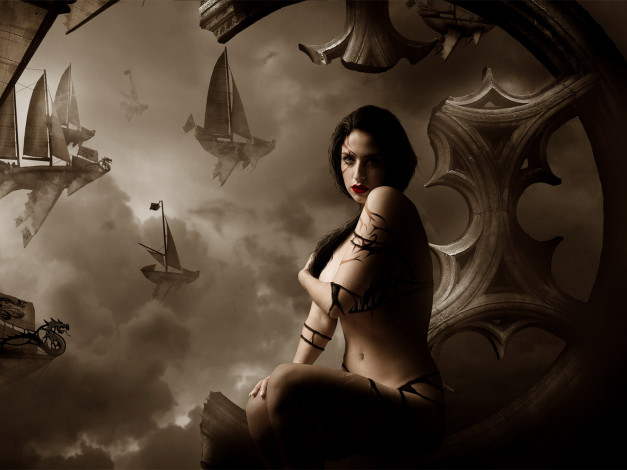 Обои картинки фото фэнтези, девушки