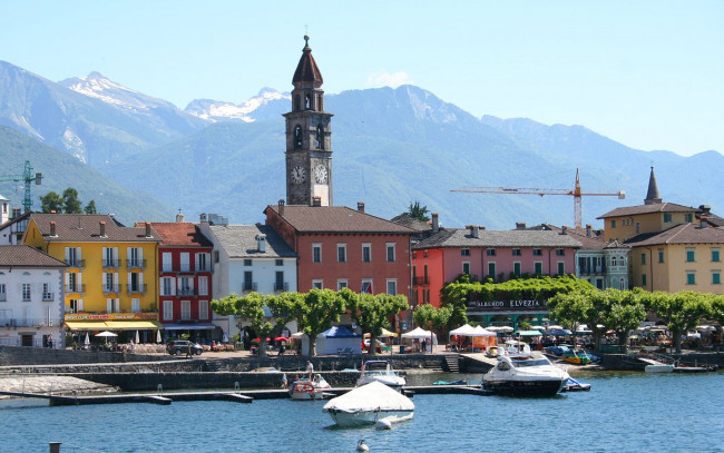 Обои картинки фото ascona, switzerland, города, улицы, площади, набережные