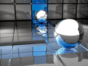 Картинка 3д графика шары