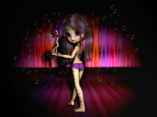 Картинка 3д графика people люди девушка