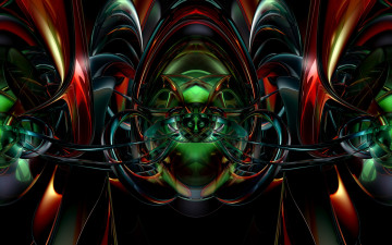 Картинка 3д графика fractal фракталы узор цвета фон