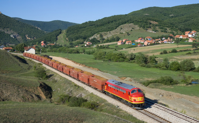 Обои картинки фото техника, поезда, состав, товарняк