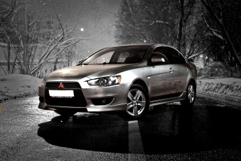Картинка автомобили mitsubishi lancer x