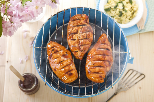 Обои картинки фото еда, шашлык, барбекю, мясо, гриль, дымок