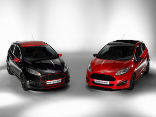 обоя автомобили, ford, 2014г, red, fiesta, zetec, s, black