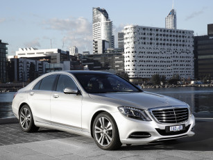 Картинка автомобили mercedes-benz светлый 2014г w222 au-spec bluetec s 300