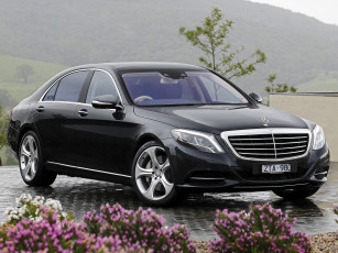 Картинка автомобили mercedes-benz темный w222 au-spec 500