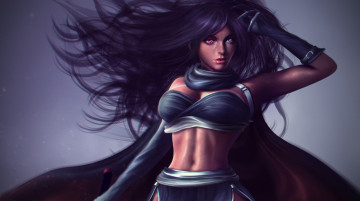 Картинка фэнтези девушки взгляд волосы