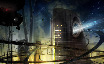 Картинка фэнтези иные+миры +иные+времена сооружения мир иной будущее