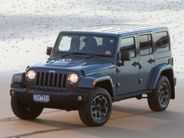 Обои картинки фото автомобили, jeep, 10th, rubicon, 2013г, jk, au-spec, anniversary, unlimited, wrangler