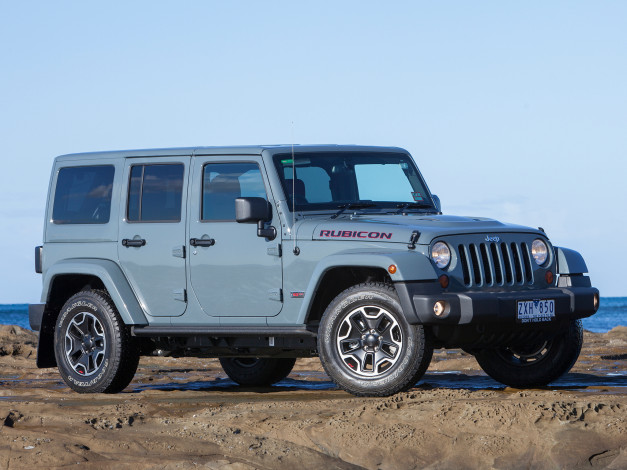 Обои картинки фото автомобили, jeep, jk, au-spec, anniversary, 10th, 2013г, rubicon, unlimited, wrangler