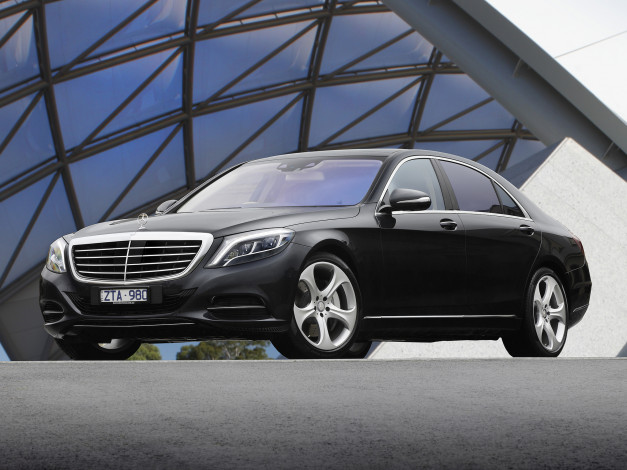 Обои картинки фото автомобили, mercedes-benz, w222, au-spec, 500, темный