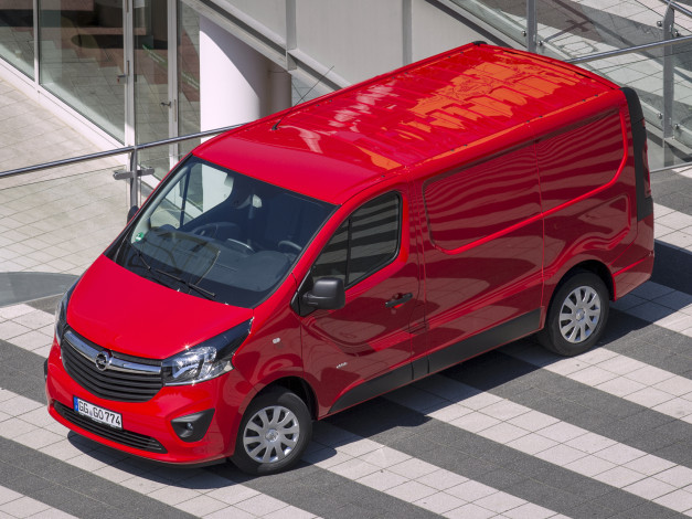Обои картинки фото автомобили, opel, vivaro, biturbo, красный, 2014г, van