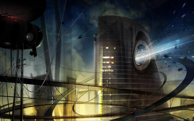 Обои картинки фото фэнтези, иные миры,  иные времена, сооружения, мир, иной, будущее