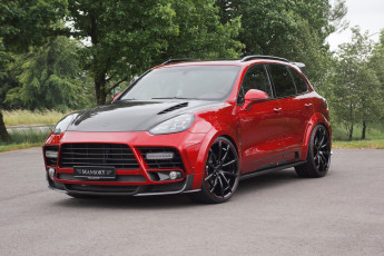 Картинка автомобили porsche 2015г 958 turbo mansory cayenne красный