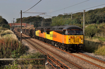 Картинка техника поезда локомотив состав железная дорога рельсы