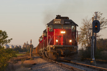 Картинка техника поезда состав локомотив дорога железная рельсы