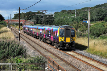 Картинка техника поезда состав локомотив рельсы дорога железная