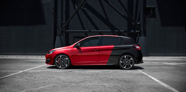 Обои картинки фото автомобили, peugeot, 2015г, gti, 308