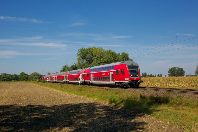 Обои картинки фото техника, поезда, состав, локомотив, рельсы, дорога, железная