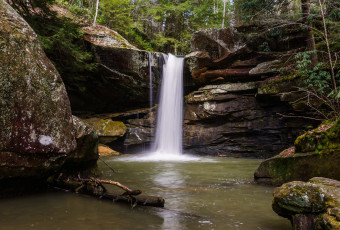 Картинка природа водопады водопад река лес