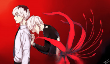 Картинка аниме tokyo+ghoul канеки гуль