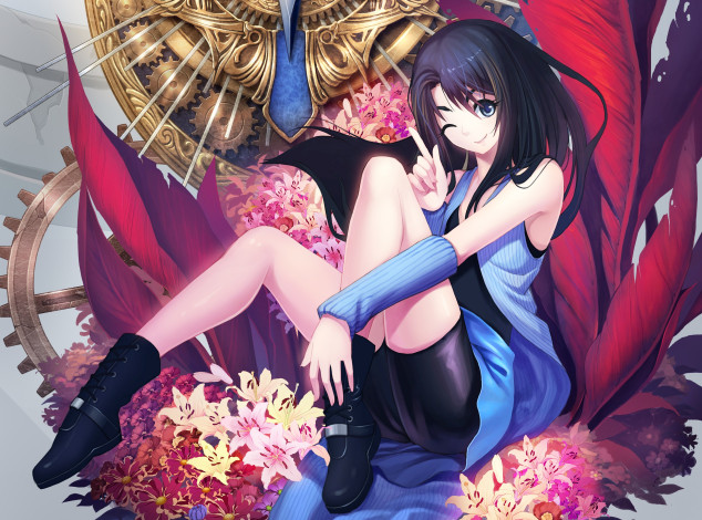 Обои картинки фото аниме, final fantasy, девушка