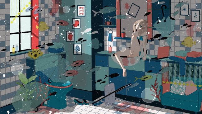 Обои картинки фото аниме, vocaloid, hatsune, miku