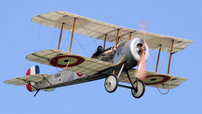 Обои картинки фото авиация, лёгкие одномоторные самолёты, этажерка