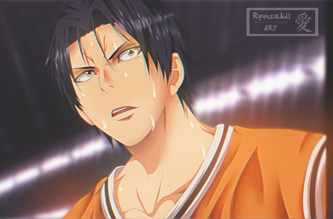 Обои картинки фото аниме, kuroko no baske, такао, казунари