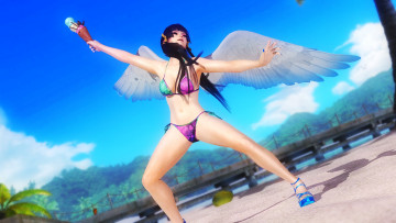 Картинка 3д+графика ангел+ angel девушка взгляд фон