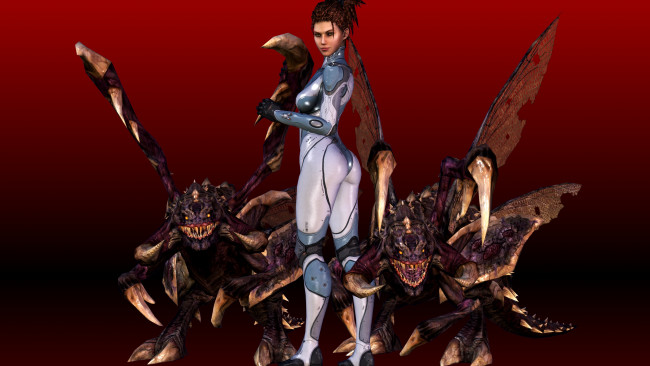 Обои картинки фото 3д графика, фантазия , fantasy, девушка, взгляд, фон