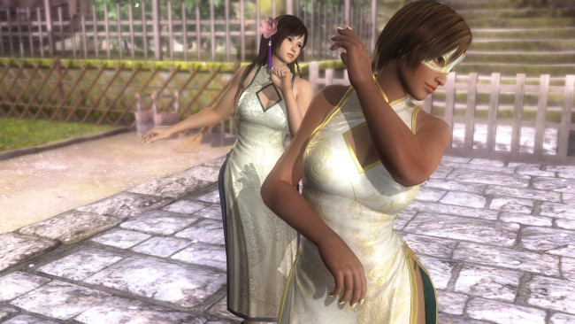 Обои картинки фото 3д графика, фантазия , fantasy, девушки, взгляд, фон, поза