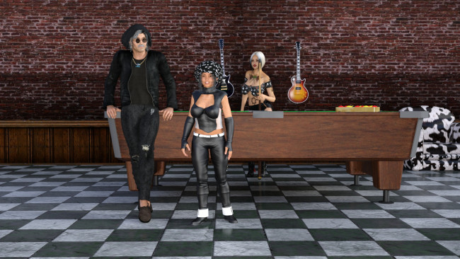 Обои картинки фото 3д графика, фантазия , fantasy, девушки, взгляд, фон