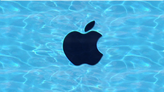 Обои картинки фото компьютеры, apple, фон, логотип