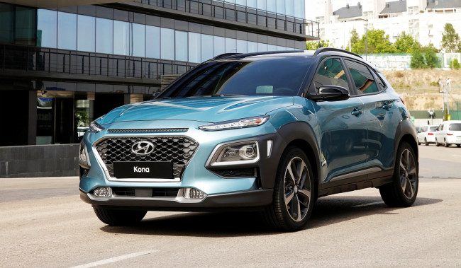 Обои картинки фото hyundai kona 2018, автомобили, hyundai, crossover, 2018, kona