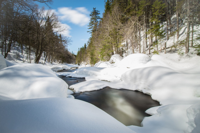 Обои картинки фото природа, зима, снег