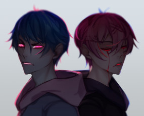 Картинка аниме животные +существа парни