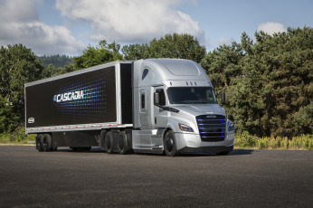 Картинка freightliners+ecascadia+ 2021 автомобили freightliner freightliners ecascadia тягач фура электрический грузовик