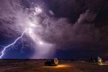 Картинка природа молния +гроза простор