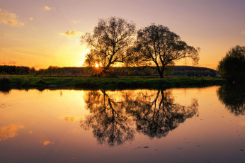 Картинка природа восходы закаты простор