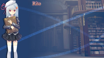 Картинка a+clockwork+ley-line +the+borderline+of+dusk аниме unknown +другое+ фон взгляд девушка